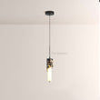 Vitrella Sculpted Marble-Wrap Cylinder Pendant - thebelacan