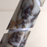 Vitrella Swirl-Accent Marble Cylinder Pendant - thebelacan