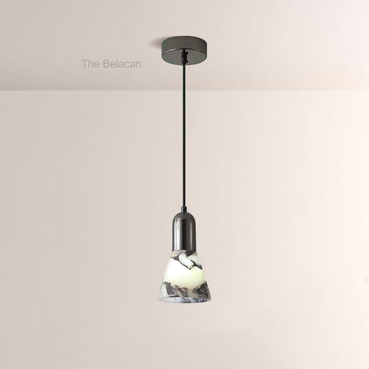 Vitrella Tapered Marble Shade Pendant(1/2/3-Head) - thebelacan