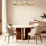 Vivian Cross-Base Rectangular Dining Table - thebelacan