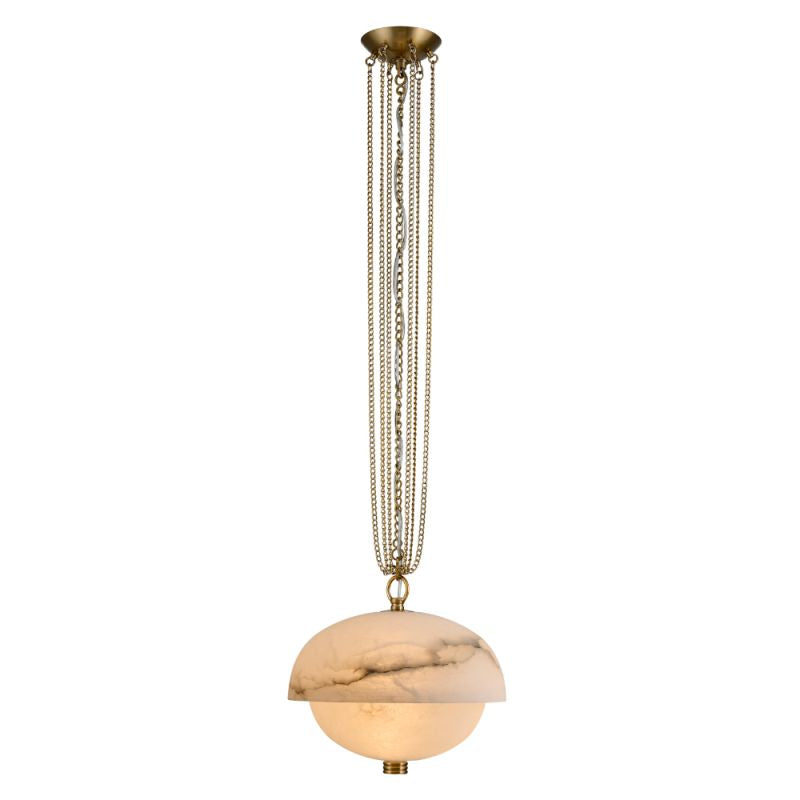 Volterra Alabaster LED Pendant 17” - thebelacan