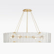 Willamette Oval Crystal Chandelier 48" - thebelacan