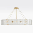 Willamette Oval Crystal Chandelier 60" - thebelacan