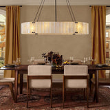 Willamette Oval Crystal Chandelier 60" - thebelacan