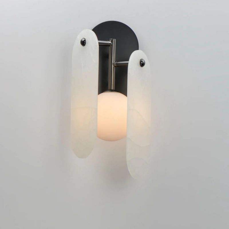 Studio M Alabaster Megalith Wall Sconce - thebelacan