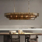 Lime Glass Oval Chandelier 54"W/65"W - thebelacan