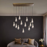 Raindrops Rectangular Chandelier 54" - thebelacan