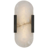 Lowell Melange Elongated Alabaster Wall Sconce 10" - thebelacan