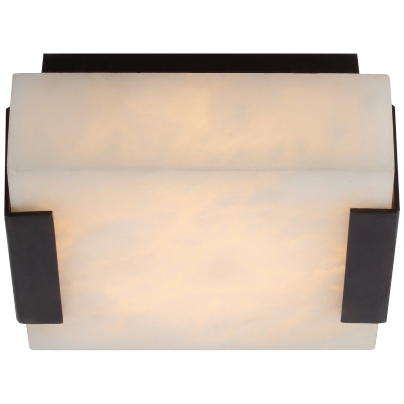 Kelly Wearstler Covet Low Clip Solitaire Flush Mount with Alabaster - thebelacan