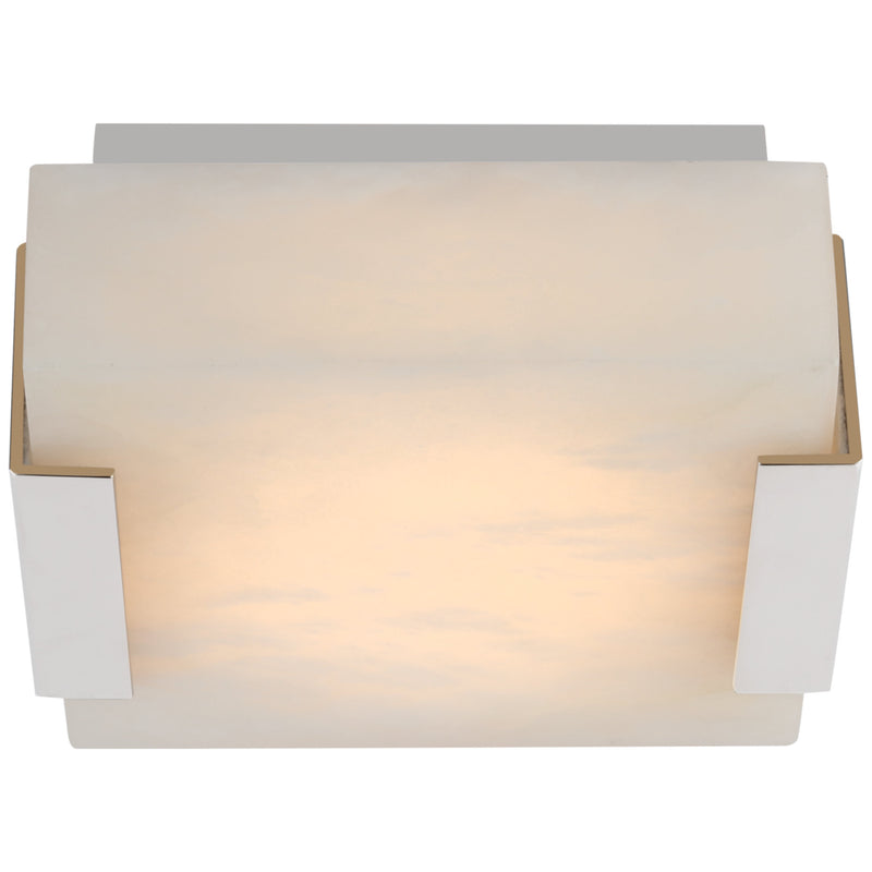 Kelly Wearstler Covet Low Clip Solitaire Flush Mount with Alabaster - thebelacan