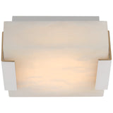 Kelly Wearstler Covet Low Clip Solitaire Flush Mount with Alabaster - thebelacan
