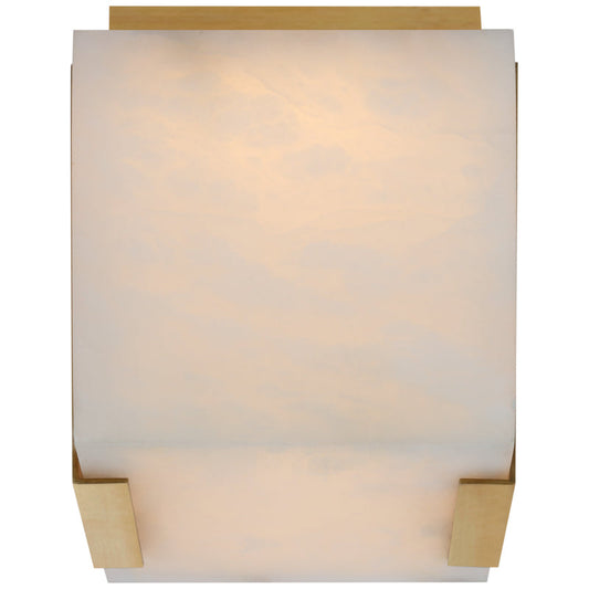 Kelly Wearstler Covet Tall Clip Solitaire Flush Mount with Alabaster - thebelacan
