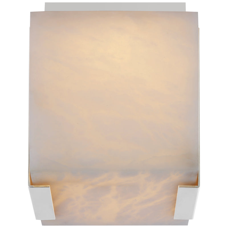 Kelly Wearstler Covet Tall Clip Solitaire Flush Mount with Alabaster - thebelacan