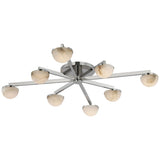 Alabaster Wearstler Pedra Large Staggered Arm Flush Mount - thebelacan