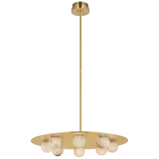 Kelly Wearstler Alabaster Pertica 24" Eight Light Chandelier - thebelacan