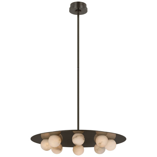 Kelly Wearstler Alabaster Pertica 24" Eight Light Chandelier - thebelacan