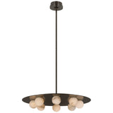 Kelly Wearstler Alabaster Pertica 24" Eight Light Chandelier - thebelacan