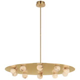 Kelly Wearstler Alabaster Pertica 36" Ten Light Chandelier - thebelacan