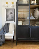 Heidi Glass-Door Oak Cabinet | Modern Farmhouse Design - thebelacan