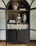 Heidi Glass-Door Oak Cabinet | Modern Farmhouse Design - thebelacan