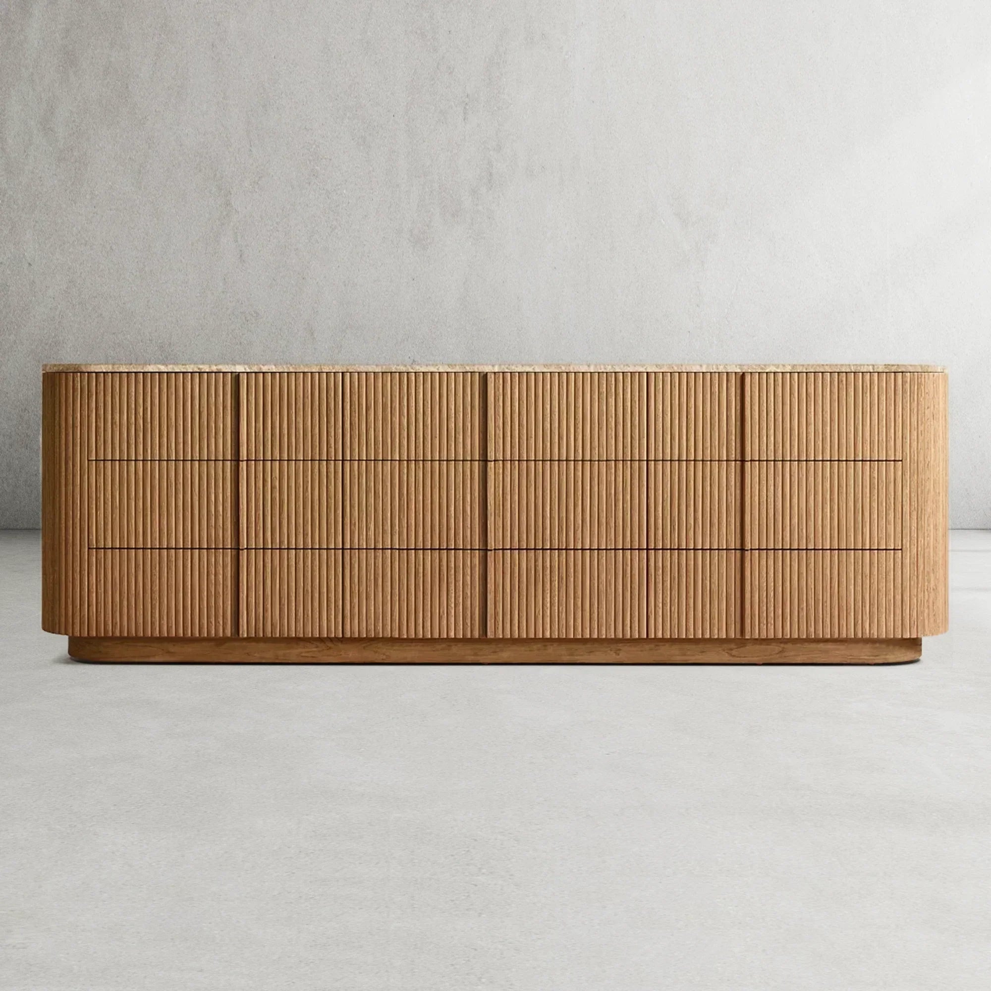 Mulholland Modern Stone 9-Drawer Dresser - thebelacan