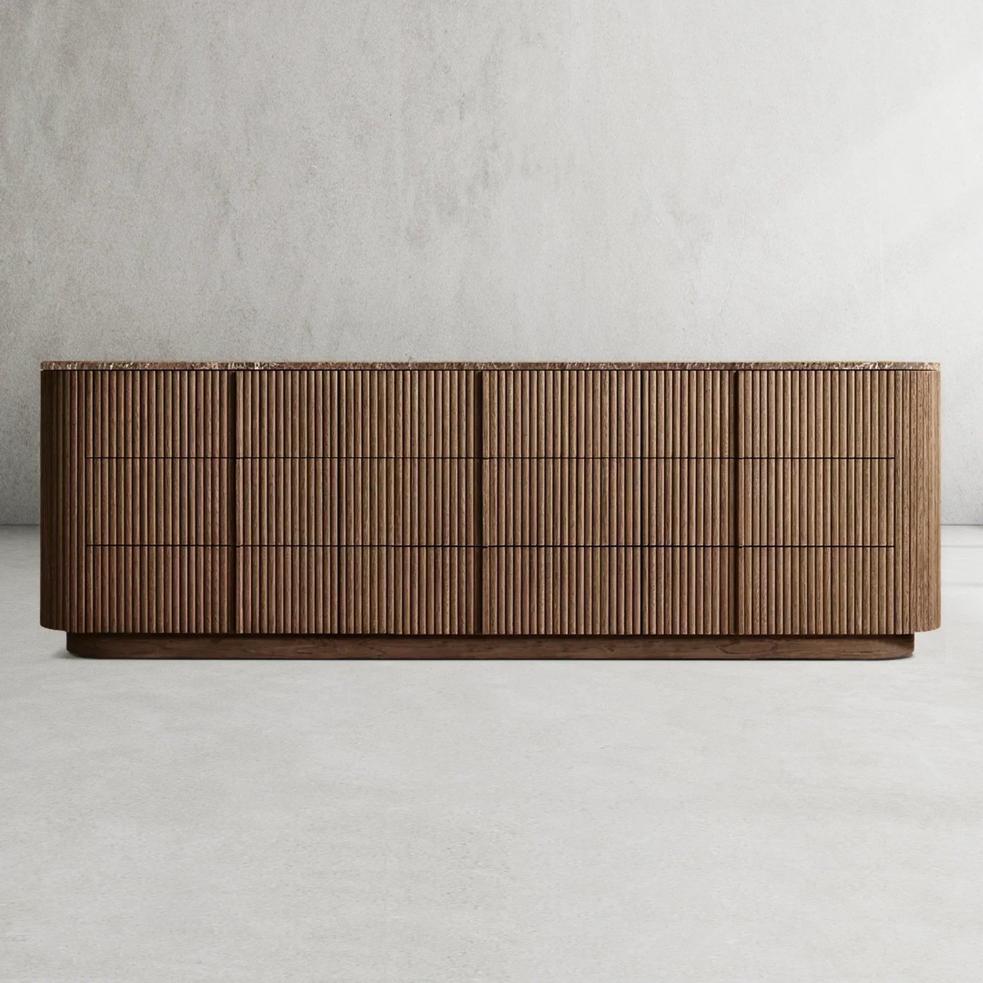 Mulholland Modern Stone 9-Drawer Dresser - thebelacan