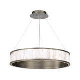 Coliseo Alabaster 28in LED Round Chandelier - thebelacan