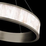 Coliseo Alabaster 28in LED Round Chandelier - thebelacan