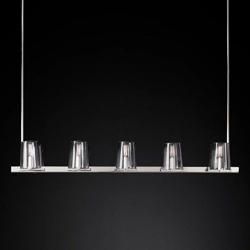 Kuseau Glass Linear Chandelier 49" - thebelacan