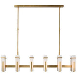 Alabaster Ian K Fowler Malik Large Linear Chandelier - thebelacan