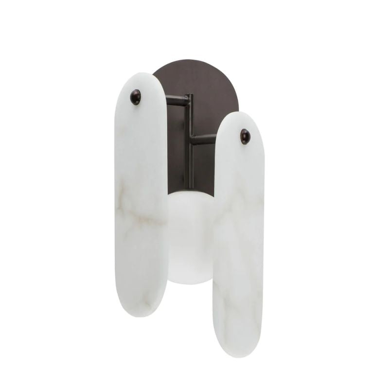 Studio M Alabaster Megalith Wall Sconce - thebelacan