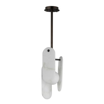 Studio M Alabaster Megalith Single Pendant - thebelacan