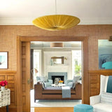 Silk Over Metal Living Room Chandelier - thebelacan